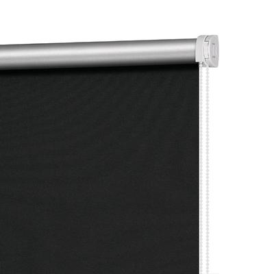 Рулонная штора блэкаут «Плайн», 40х160 см, цвет чёрный