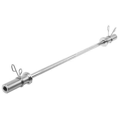 Гриф прямой с замками ONLYTOP, вес 6.3 кг, 120 см, d=50 мм, до 150 кг