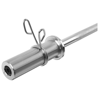 Гриф прямой с замками ONLYTOP, вес 6.3 кг, 120 см, d=50 мм, до 150 кг