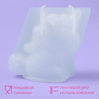 Молд для заливки «Пони», силикон, 4.5×3.3×6 см, прозрачный