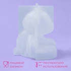 Молд для заливки «Медвежонок», силикон, 6.5×5.8 см, прозрачный - Фото 2