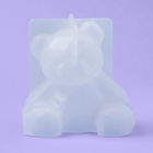 Молд для заливки «Медвежонок», силикон, 6.5×5.8 см, прозрачный - Фото 3