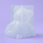 Молд для заливки «Медвежонок», силикон, 6.5×5.8 см, прозрачный - Фото 4