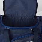 Сумка спортивная, отдел на молнии, 3 наружных кармана, длинный ремень, цвет синий - Фото 4