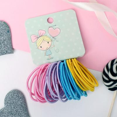 Резинка для волос "Спорт нюд" (набор 30 шт) микс