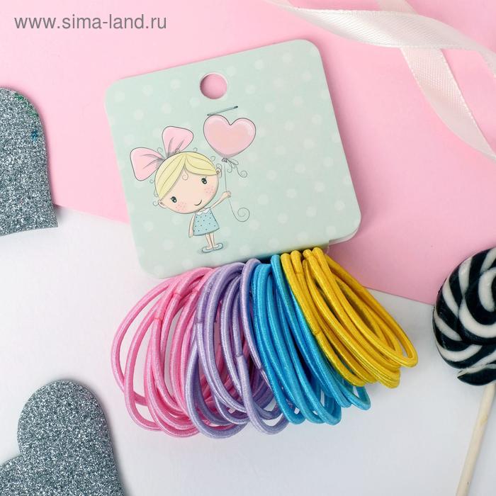 Резинка для волос "Спорт нюд" (набор 30 шт) микс - Фото 1