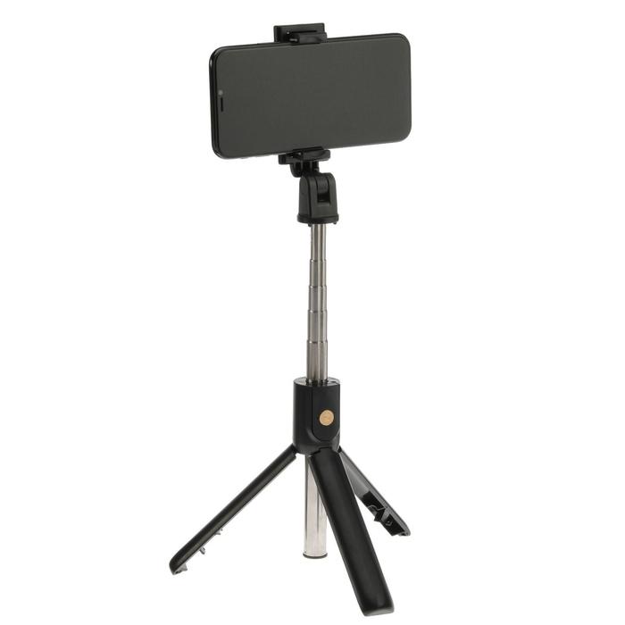 Монопод-трипод Krutoff KSST-01, 19.5-70 см, пульт, Bluetooth, чёрный - Фото 1