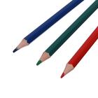Цветные карандаши 6 цветов ZOO, пластиковые, шестигранные - Фото 2
