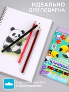 Цветные карандаши 18 цветов ZOO, пластиковые, шестигранные - Фото 2