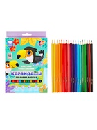 Цветные карандаши 18 цветов ZOO, пластиковые, шестигранные - Фото 4