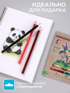 Карандаши цветные 24 ZOO, пластиковые, шестигранные - Фото 2