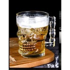 Кружка стеклянная для пива «Череп. Хэллоуин», 350 мл - фото 4312386