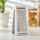 Тёрка с контейнером «Умелец», 13.5×9×21.5 см, ABS-пластик, нержавеющая сталь, цвет белый - Фото 2