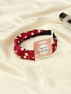 Ободок для волос «Кокетка», 3 см, красный горох - Фото 2