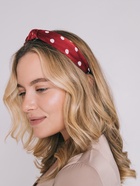 Ободок для волос «Кокетка», 3 см, красный горох - Фото 3
