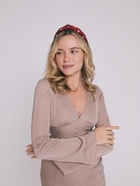 Ободок для волос "Кокетка" 3 см, красный горох - фото 809215377