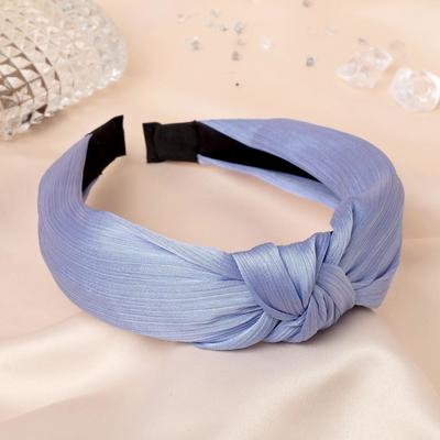 Ободок для волос «Престиж», 3 см, голубой