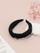 Ободок для волос QF «Престиж», 3 см, чёрный - Фото 1