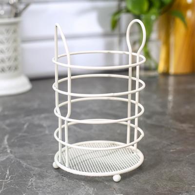 Сушилка для столовых приборов Доляна, 17×10,8×10,8 см, цвет белый