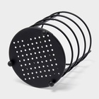 Сушилка для столовых приборов Доляна, 17×10.5×10.5 см, чёрная - Фото 4