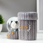 Сувенир полистоун водяной шар свет/для ручек "Котик и клубок" d=8 см МИКС 12,6х15,2х7,5 см - фото 25266050