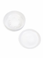 Горшок - бонсайница «Огма», для кактусов и суккулентов, 2 л, d=22 см, h=8 см, керамика, с поддоном, белый - Фото 3