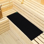 Коврик - лежак для бани и сауны «Дубовый лист», 150×50 см, полиэфир, чёрный - Фото 4