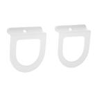 Ручка москитной сетки, металл, белая, 2 шт. - Фото 1