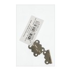 Петля карточная фигурная 25×30, цвет бронза, 2 шт. - фото 24684854