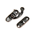 Замок курковой для шкатулок 32х28, цвет бронза - фото 24421244