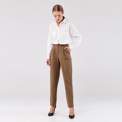 Брюки женские MINAKU: Dress code, бежевые, размер 50