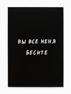 Ежедневник А5, 80 листов в тонкой обложке «Вы все меня бесите» - Фото 2