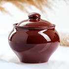 Горшок для запекания Псковский гончар «Стандарт», 500 мл, керамика, коричневый - Фото 1