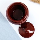 Горшок для запекания Псковский гончар «Стандарт», 500 мл, керамика, коричневый - Фото 3