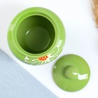 Горшочки для запекания Псковский гончар «Ромашка зелёная», набор 4 шт., 850 мл, с ухватом, керамика - Фото 4