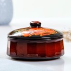 Набор для холодца Псковский гончар «Мак на чёрном», 3 шт., 300 мл, керамика - Фото 2