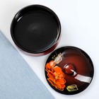 Набор для холодца Псковский гончар «Мак на чёрном», 3 шт., 300 мл, керамика - Фото 4