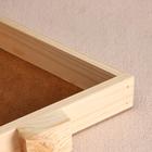 Кашпо деревянное "Ящик Ёлочка треугольником", МАССИВ, 32×23×4.5 см - фото 9918095
