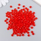 Бусины для творчества пластик "Кристалл с гранями красный" набор 20 гр 0,4х0,6х0,6 см - Фото 2