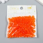 Бусины для творчества пластик "Кристалл с гранями оранжевый" набор 20 гр 0,4х0,6х0,6 см - Фото 3