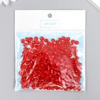 Бусины для творчества пластик "Кристалл с гранями оранжевый" набор 20 гр 0,4х0,6х0,6 см - Фото 4