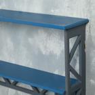 Полка Лофт, двухъярусная, 49×33×14 см, синяя - Фото 3