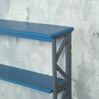 Полка Лофт, трехъярусная, 49×50×14 см, синяя - Фото 3