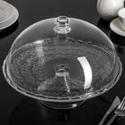 УЦЕНКА Тортовница с крышкой на ножке «Цветочки», 29×29×23 см - Фото 1