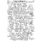 Огромная раскраска "ZOO Алфавит" 100х70 см PA095 - Фото 1