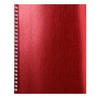 Тетрадь 48 листов в клетку, на гребне METALLIC "Красная", обложка бумвинил, блок офсет - фото 298650230