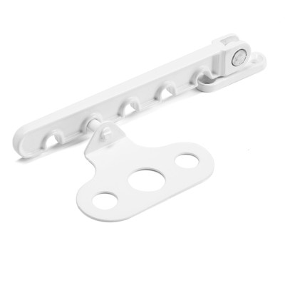 Ограничитель оконный, металлический для окон ПВХ, белый