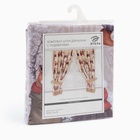 Комплект штор для кухни с подхватами «Этель» Winter holidays, 2 шт., бежевые, 145×180 см - Фото 12