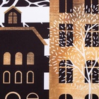 Комплект штор для кухни с подхватами «Этель. Золотой город, 2 шт., белые, чёрные, 145×180 см - Фото 11