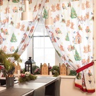 Комплект штор для кухни с подхватами «Новогодняя сказка» 145×180 см - 2 штуки, габардин - Фото 1